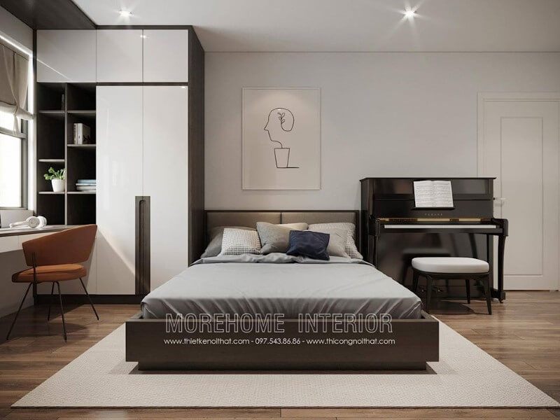 Tủ quần áo hiện đại dành cho phòng ngủ của bé.